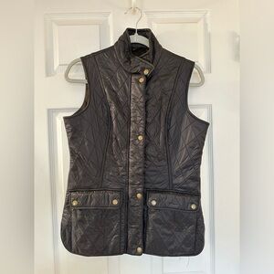 Barbour Quilted Vest, Black, US 6/UK 10